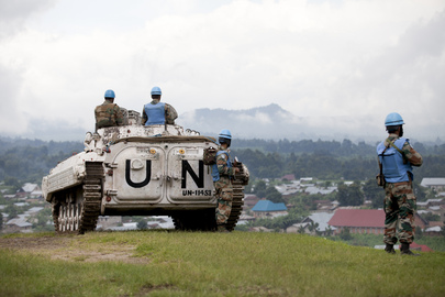 Patrol MONUSCO w prowincji Kiwu Północne, 23 maja 2012 roku.