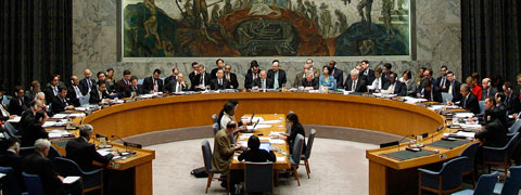 Obrady Rady Bezpieczeństwa.