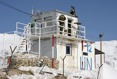 Punkt obserwacyjny przy granicy syryjsko - izraelskiej, 30 stycznia 2006 r.