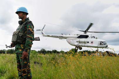 UNMISS – rozmieszczenie żołnierzy w objętej konfliktem prowincji Jonglei, 1 września 2011 r.