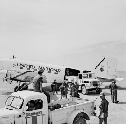 „Maszyny pokoju” służące Organizacji ds. Nadzorowania Rozejmu w Palestynie, 1 maja 1959 r.